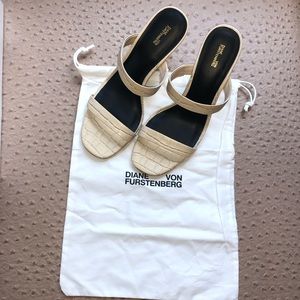 Diane von Furstenberg - Wedges - Mules - Taupe - 8